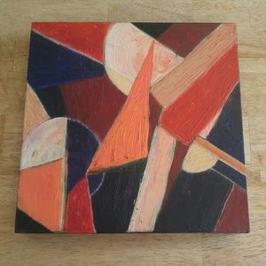 ABSTRACT Laurie MacMillan Painting OIL ACRYLIC